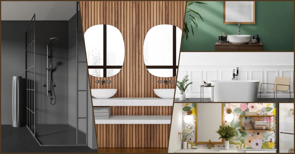 Jak wykończyć łazienkę bez płytek: 5 stylowych alternatyw