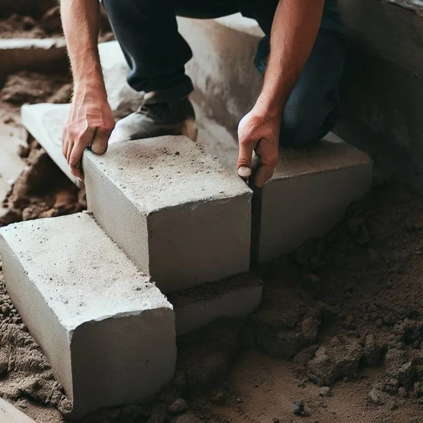 Jak zrobić schody z bloczków betonowych: Instrukcja krok po kroku