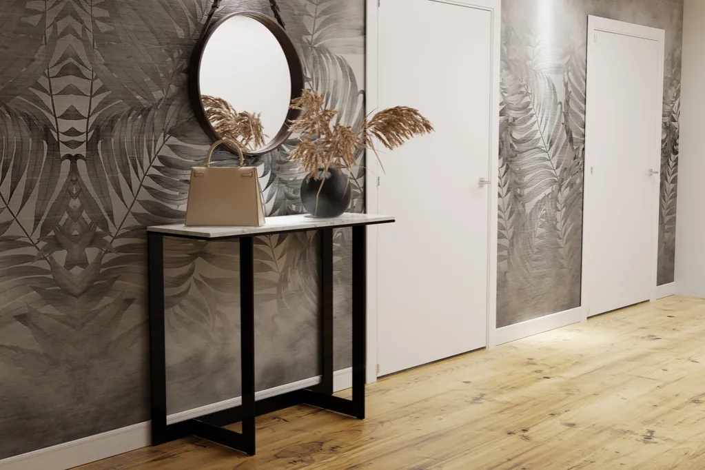 Co na ścianę do małego przedpokoju, by optycznie go powiększyć?